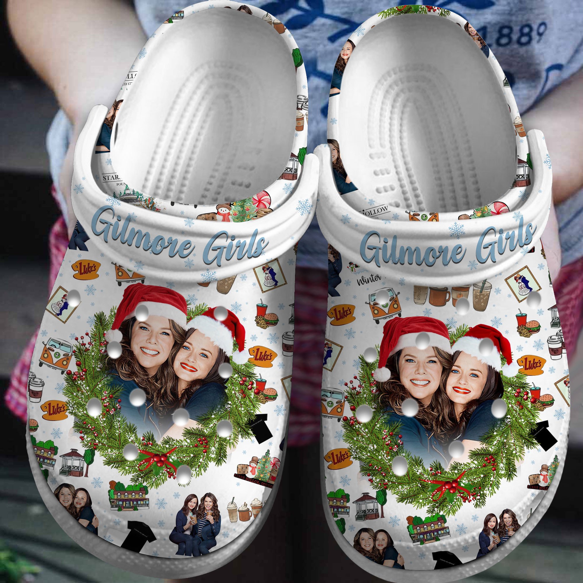 Gilmore Girls TV Series Crocs Crocband Clogs Shoes Comfortable For Men Women and Kids