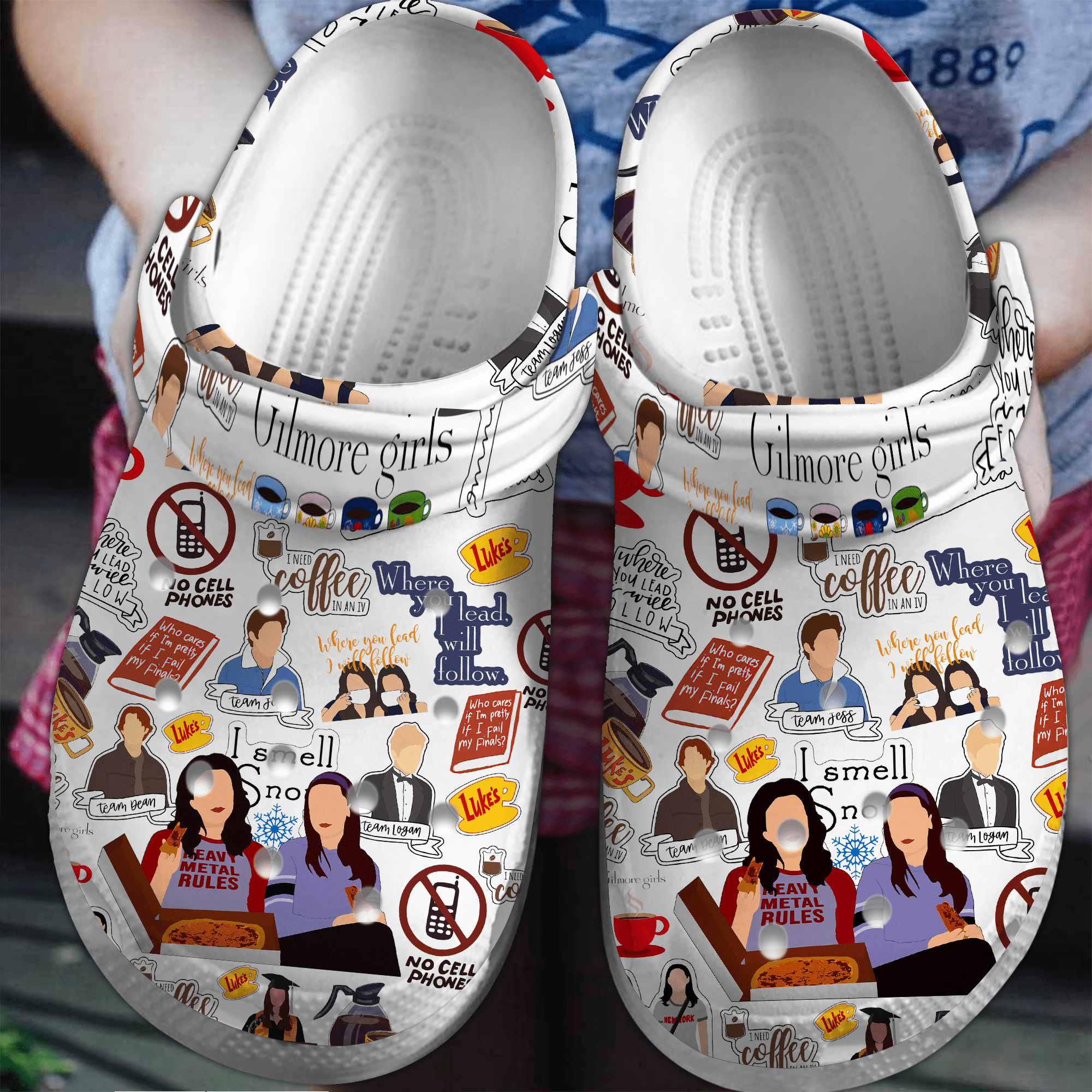 Gilmore Girls TV Series Crocs Crocband Clogs Shoes Comfortable For Men Women and Kids