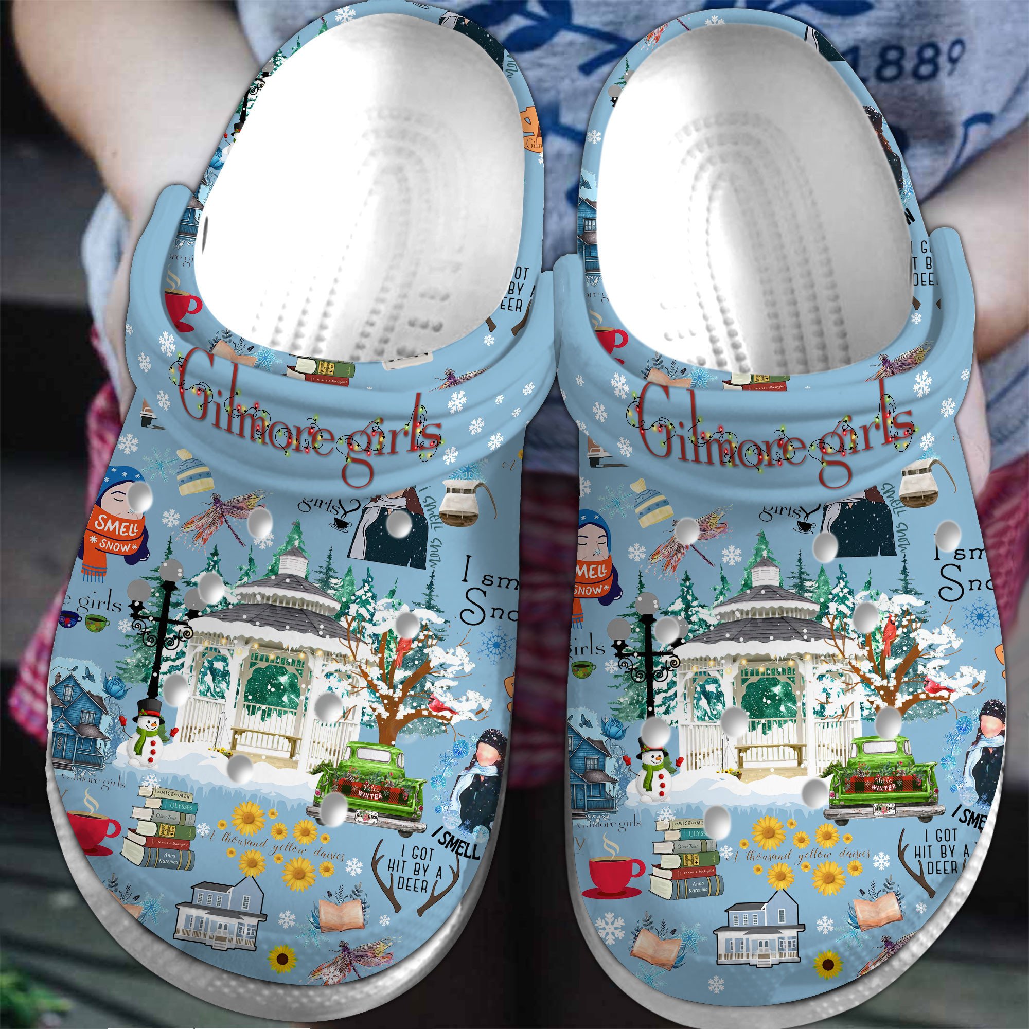 Gilmore Girls TV Series Crocs Crocband Clogs Shoes Comfortable For Men Women and Kids