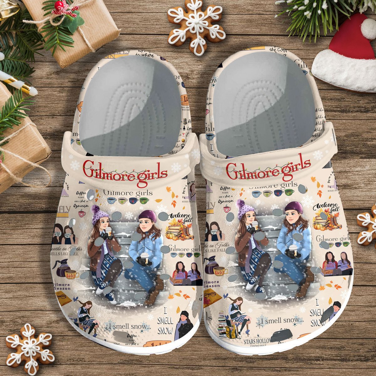 Gilmore Girls TV Series Crocs Crocband Clogs Shoes Comfortable For Men Women and Kids