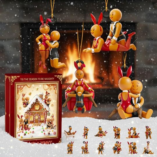 Gingerbread Couple Christmas Advent Calendar Blind Box, Advent Calendar, Gingerbread Couple Christmas Advent Calendar - Image 7