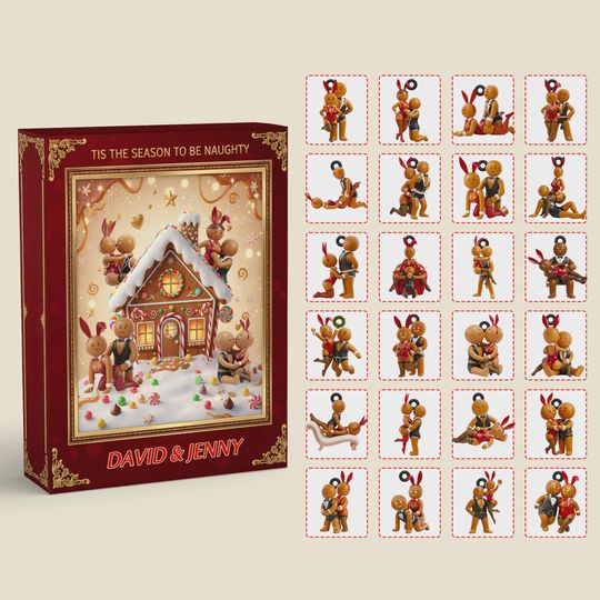 Gingerbread Couple Christmas Advent Calendar Blind Box, Advent Calendar, Gingerbread Couple Christmas Advent Calendar - Image 8