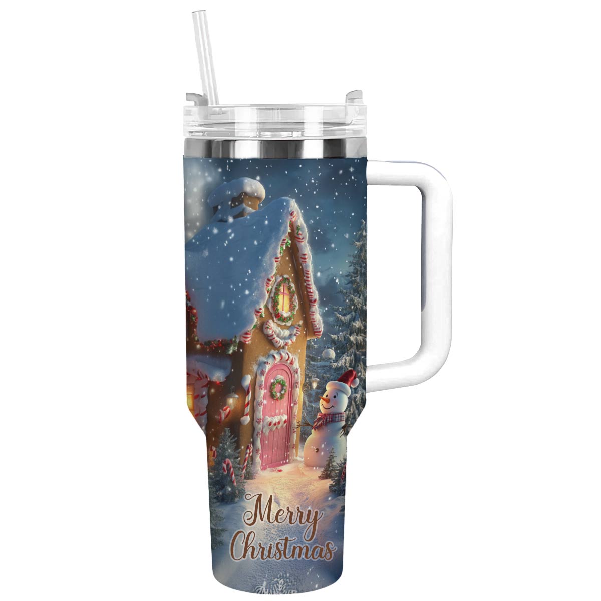 Gingerbread House Christmas Custom Stanley Cup 40 oz 30 oz Tumbler With HandleTVC2301493