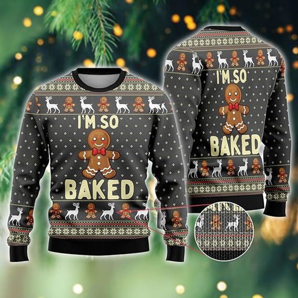 Gingerbread Man Ugly Christmas Sweaters