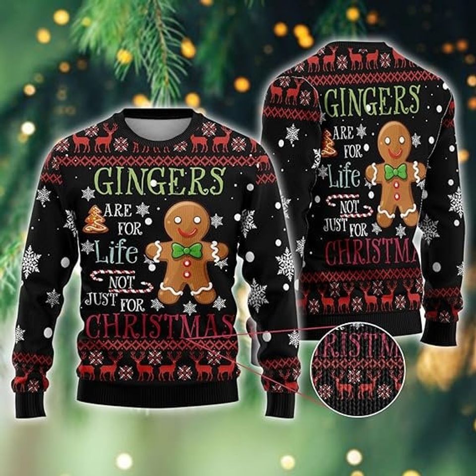 Gingerbread Man Ugly Christmas Sweaters