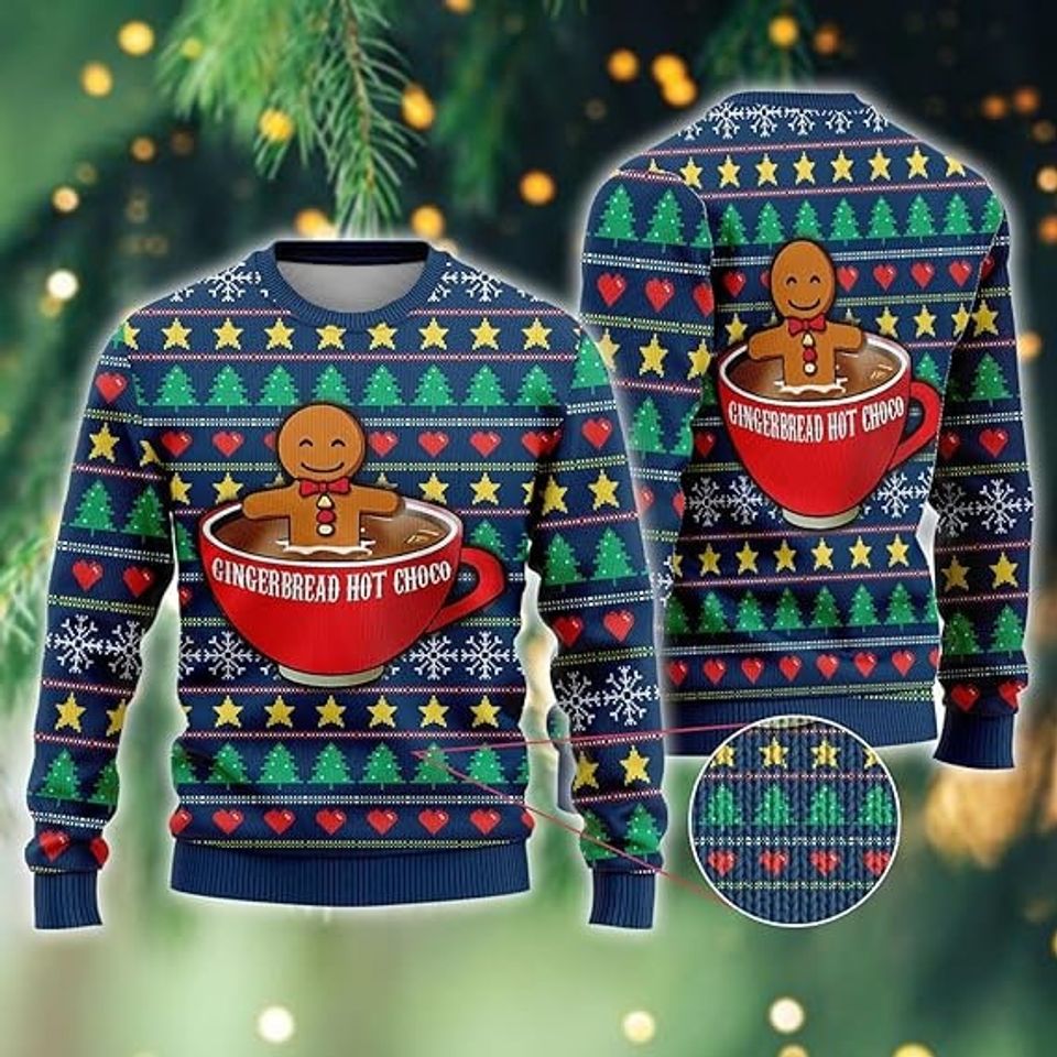 Gingerbread Man Ugly Christmas Sweaters