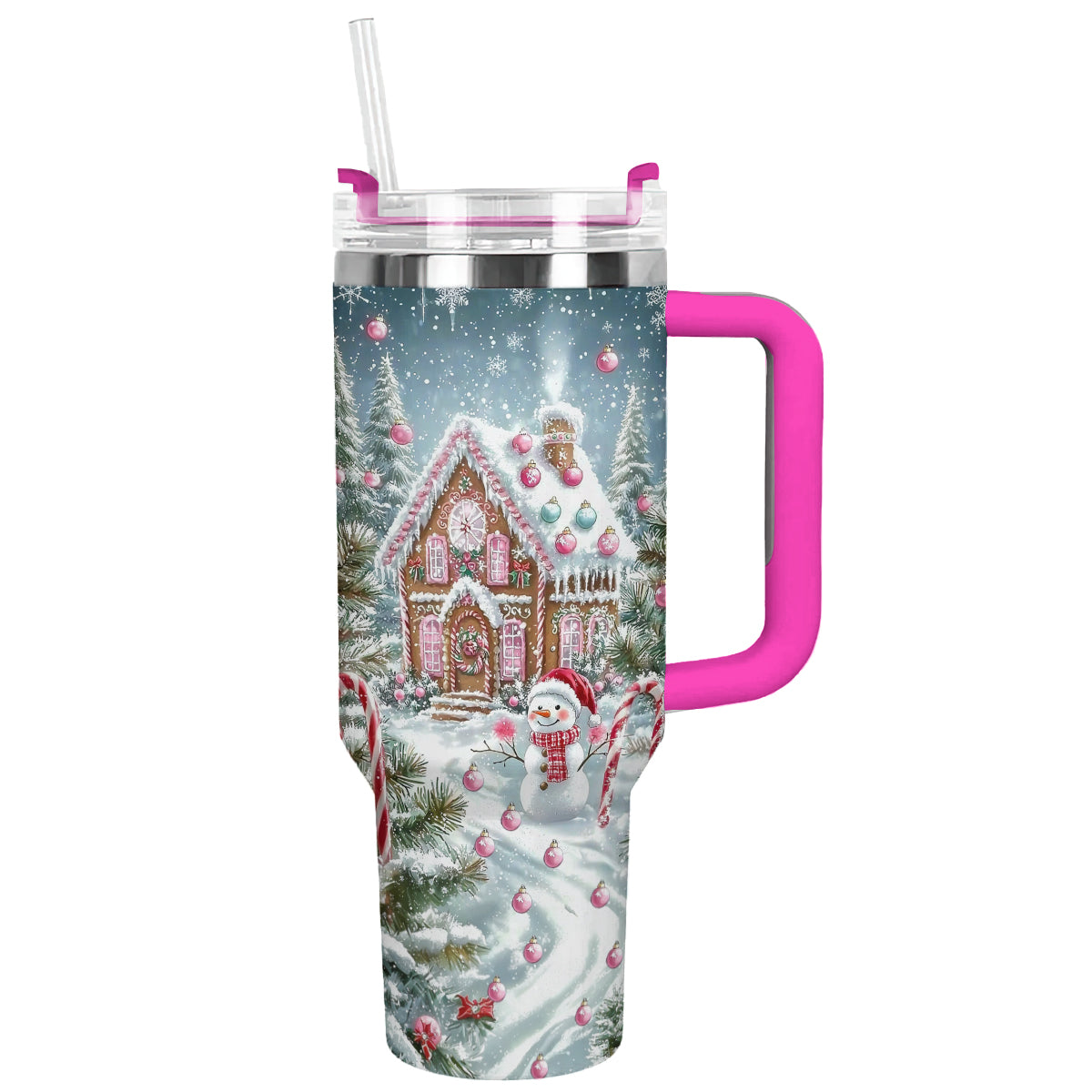 Gingerbread Wonderland Christmas Custom Stanley Cup 40 oz 30 oz Tumbler With HandleTVC2301502