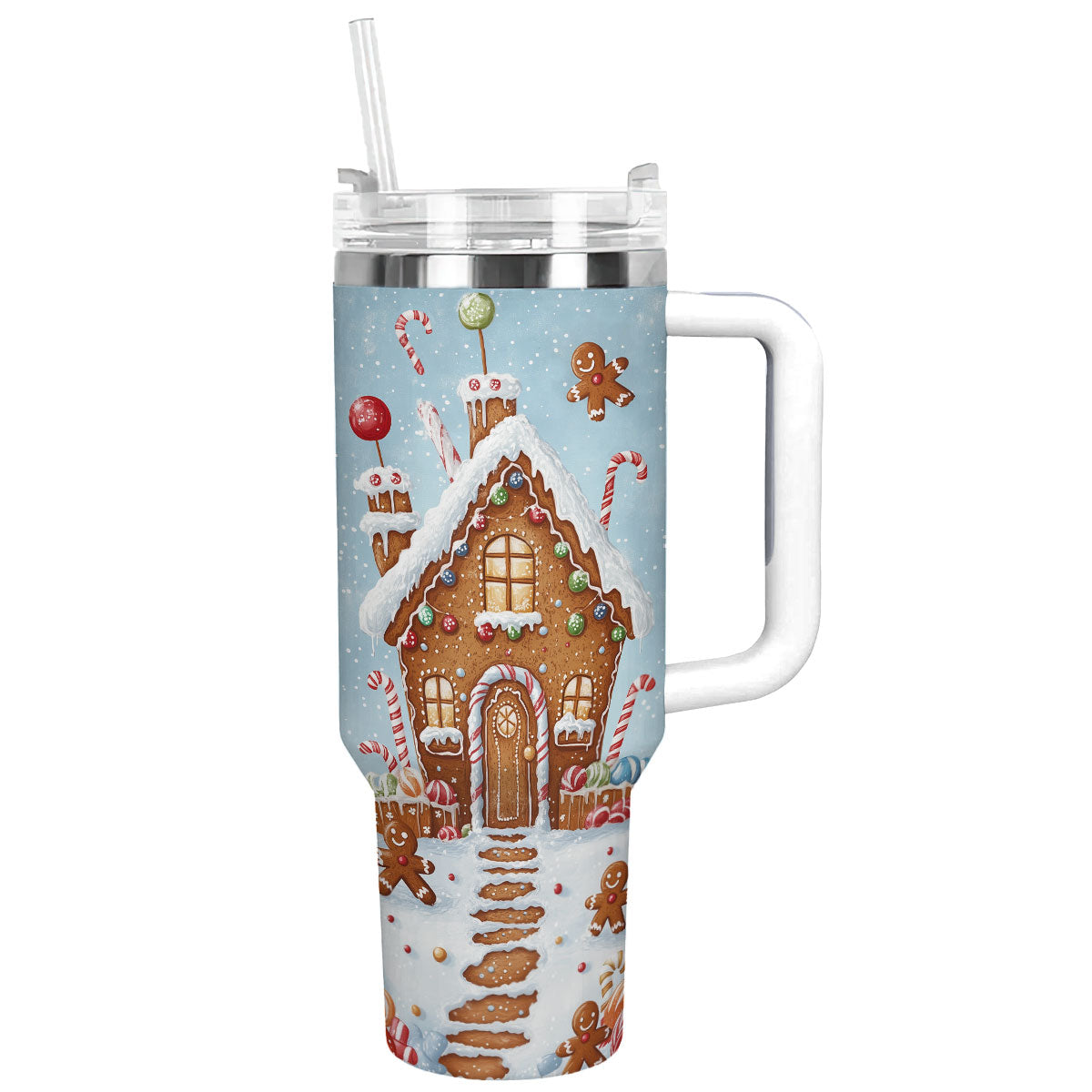 Gingerbread Wonderland Christmas Custom Stanley Cup 40 oz 30 oz Tumbler With HandleTVC2301502