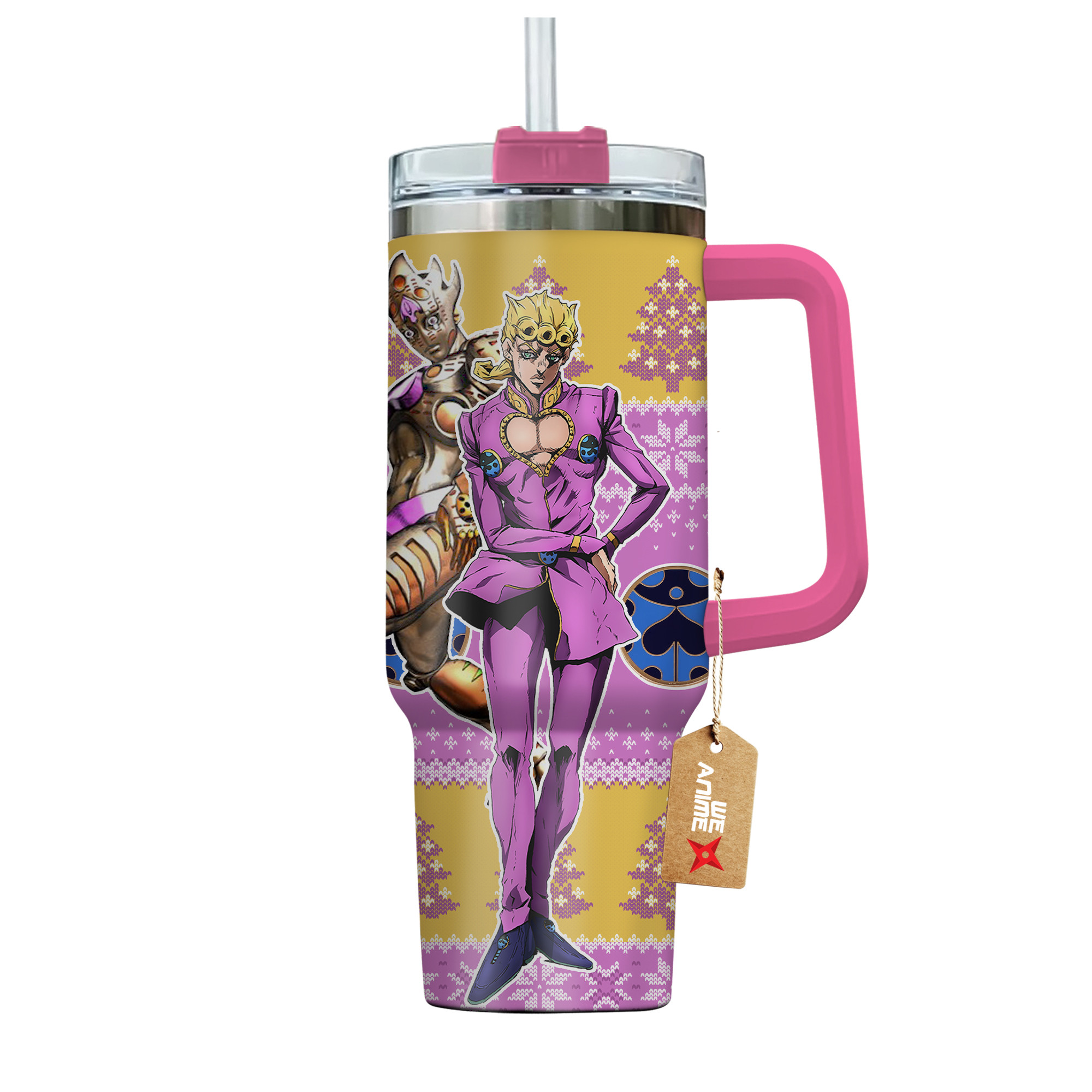 Giorno Giovanna JoJo’s Bizarre Anime Custom Stanley Cup 40 oz 30 oz Tumbler With HandleTVC2301165 - Image 4