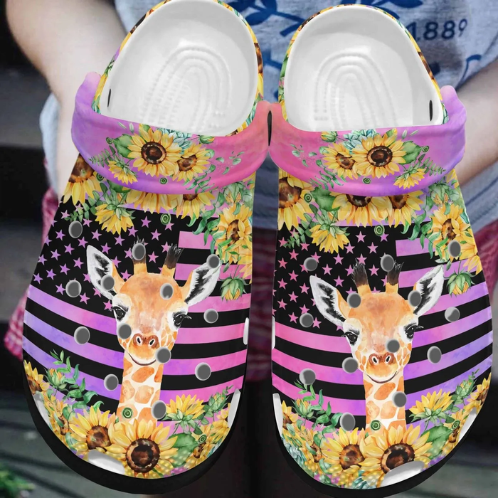 Giraffe Animal Crocs Crocband Clogs Shoes Comfortable For Men Women and Kids
