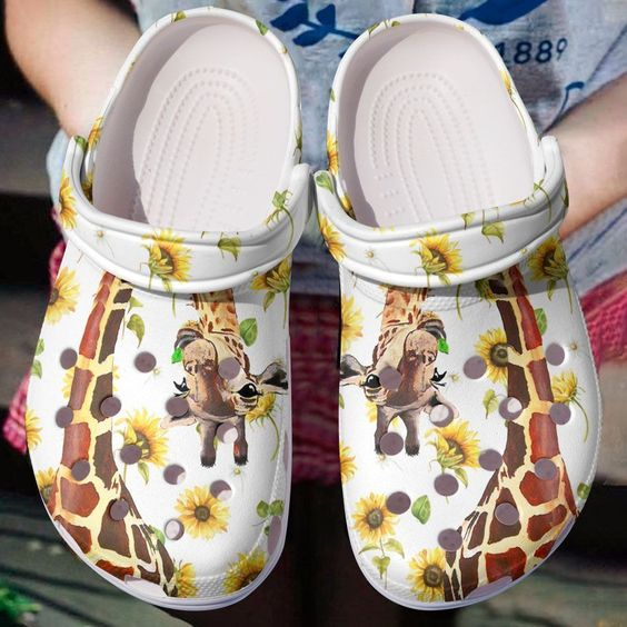 Giraffe Animal Crocs Crocband Clogs Shoes Comfortable For Men Women and Kids