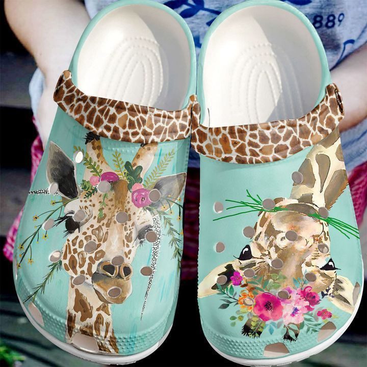 Giraffe Floral clog Shoes