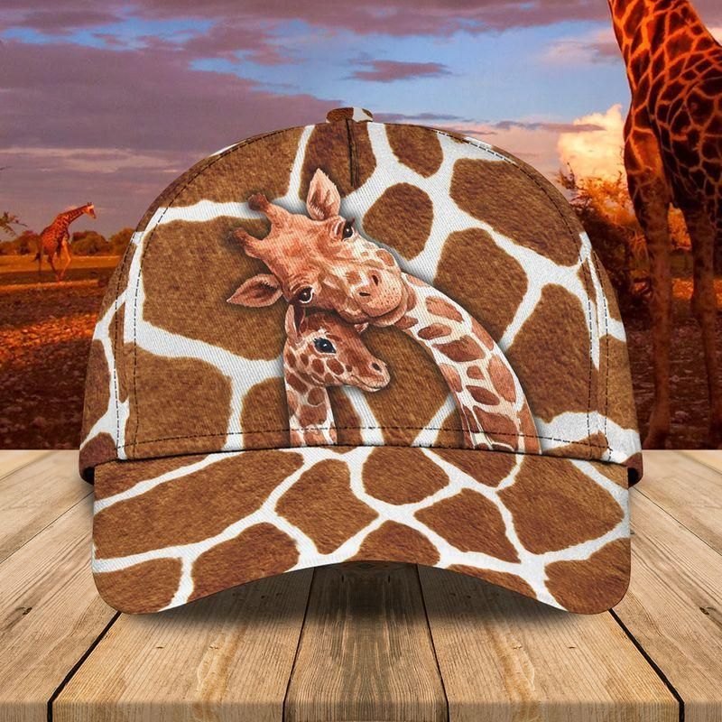 Giraffes Mom And Baby Classic Cap Baseball Cap Trucker Hats Custom Hats Gifts For Men & Women