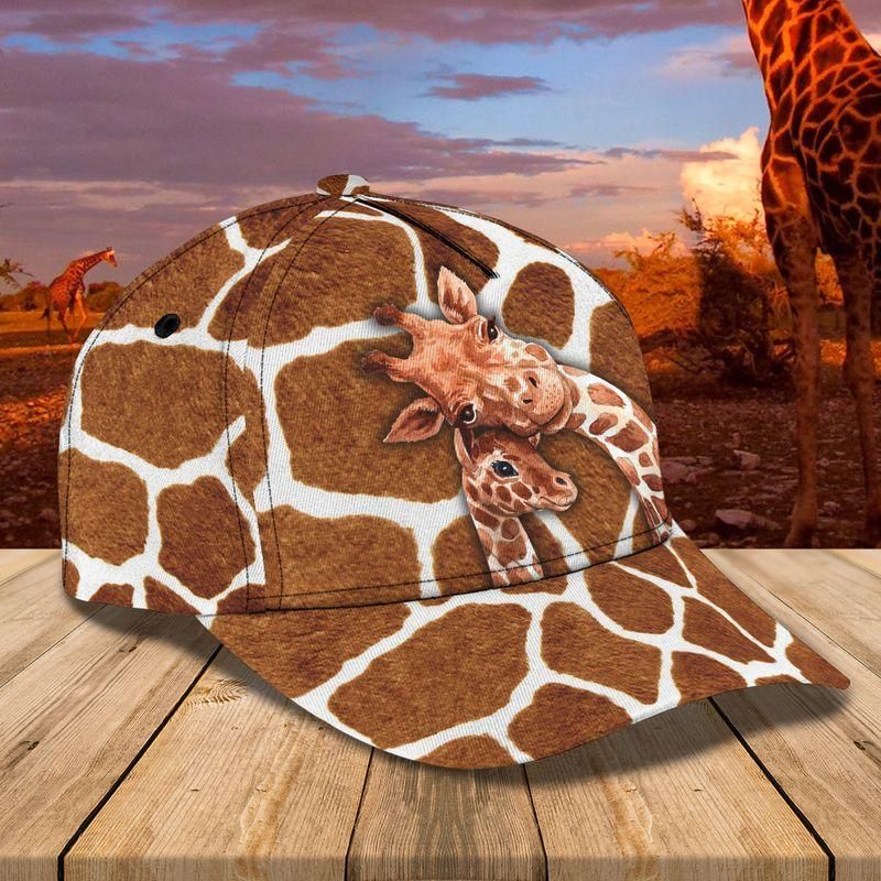 Giraffes Mom And Baby Classic Cap Baseball Cap Trucker Hats Custom Hats Gifts For Men & Women