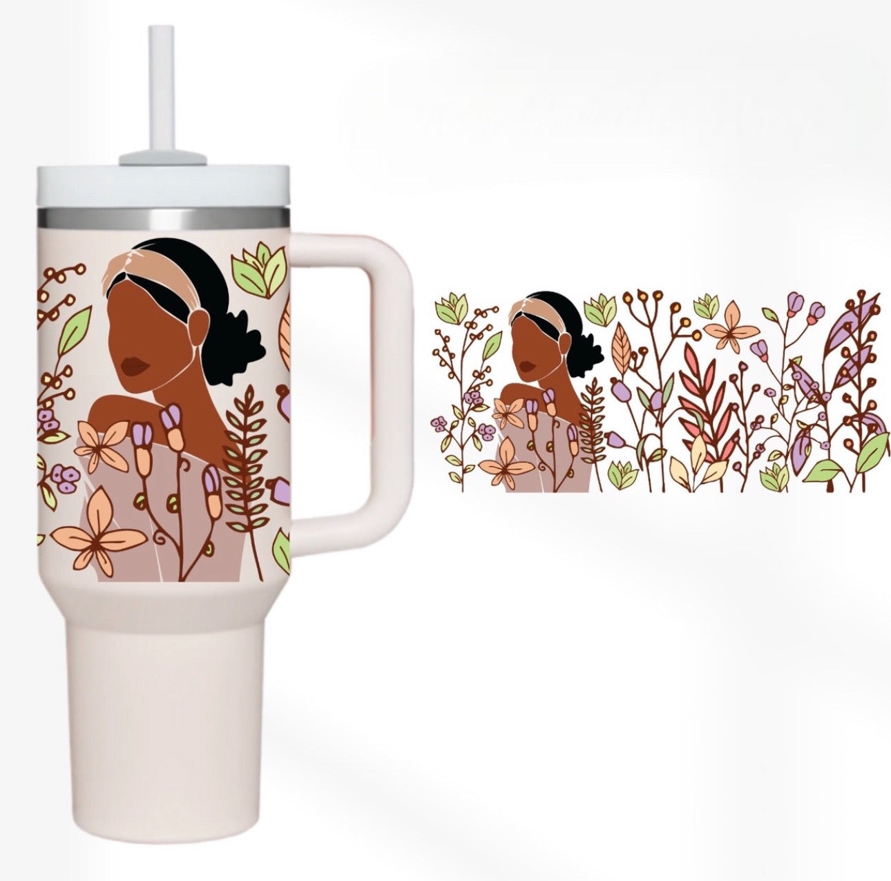 Girl Flower Custom Stanley Cup 40 oz 30 oz Tumbler With HandleTVC2301746