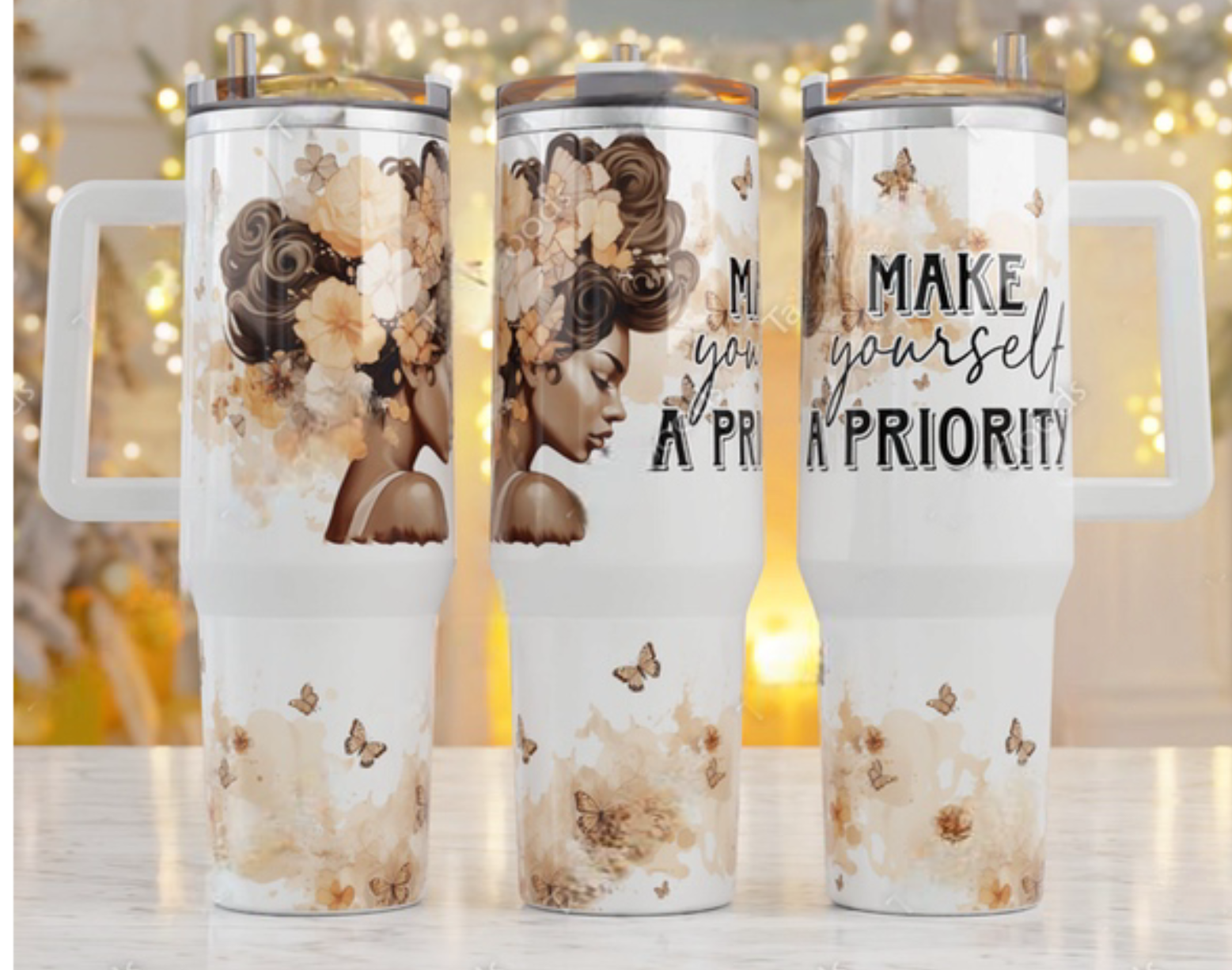 Girl Flower Custom Stanley Cup 40 oz 30 oz Tumbler With HandleTVC2301757