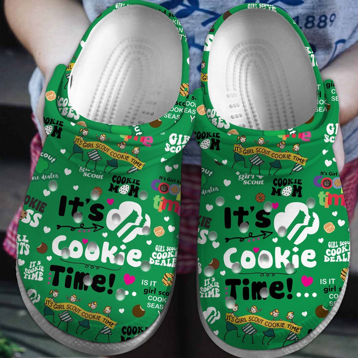 Girl Scout Cookie Time Food Crocs Crocband Clogs Shoes Comfortable For Men Women and Kids