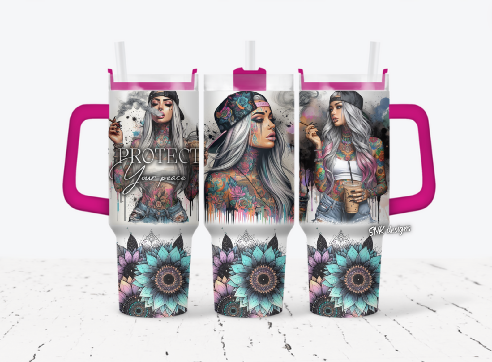 Girl Tattoo Custom Stanley Cup 40 oz 30 oz Tumbler With HandleTVC2301707