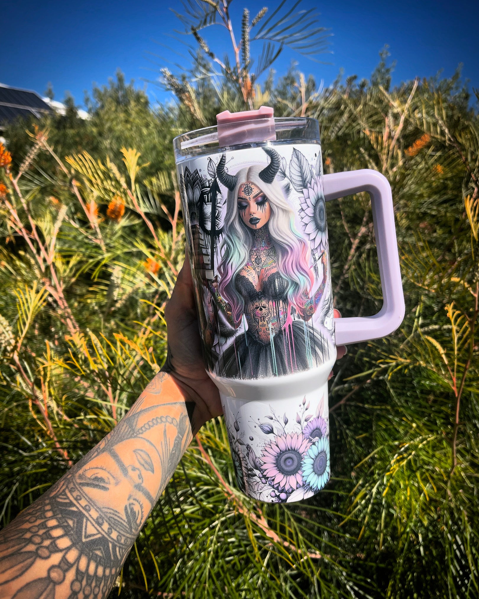 Girl Tattoo Custom Stanley Cup 40 oz 30 oz Tumbler With HandleTVC2301707 - Image 2