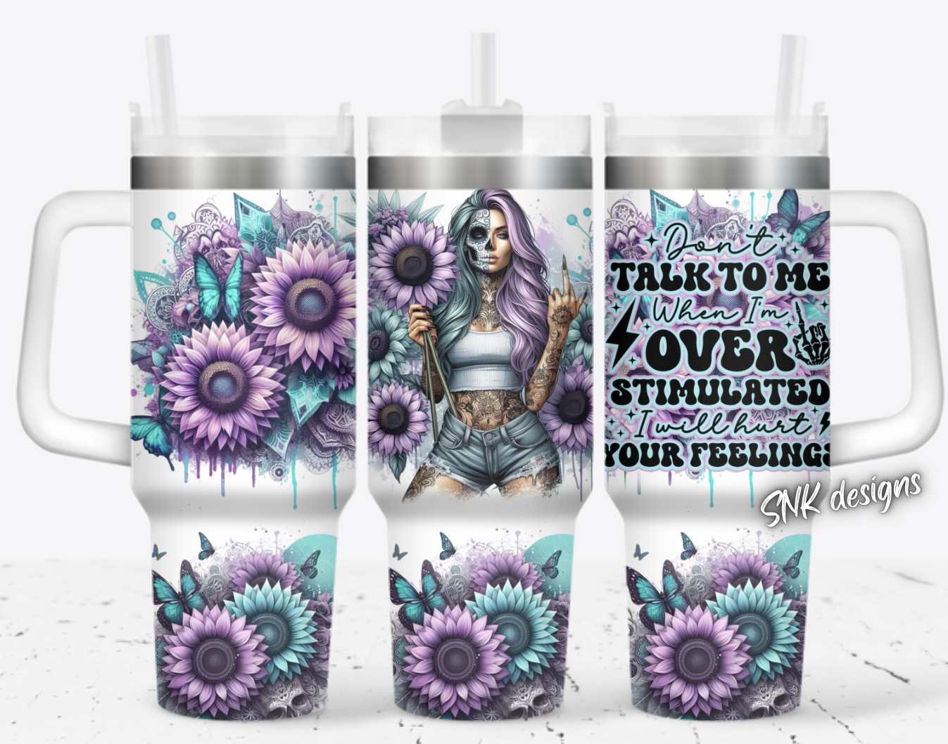 Girl Tattoo Flower Custom Stanley Cup 40 oz 30 oz Tumbler With HandleTVC2301705