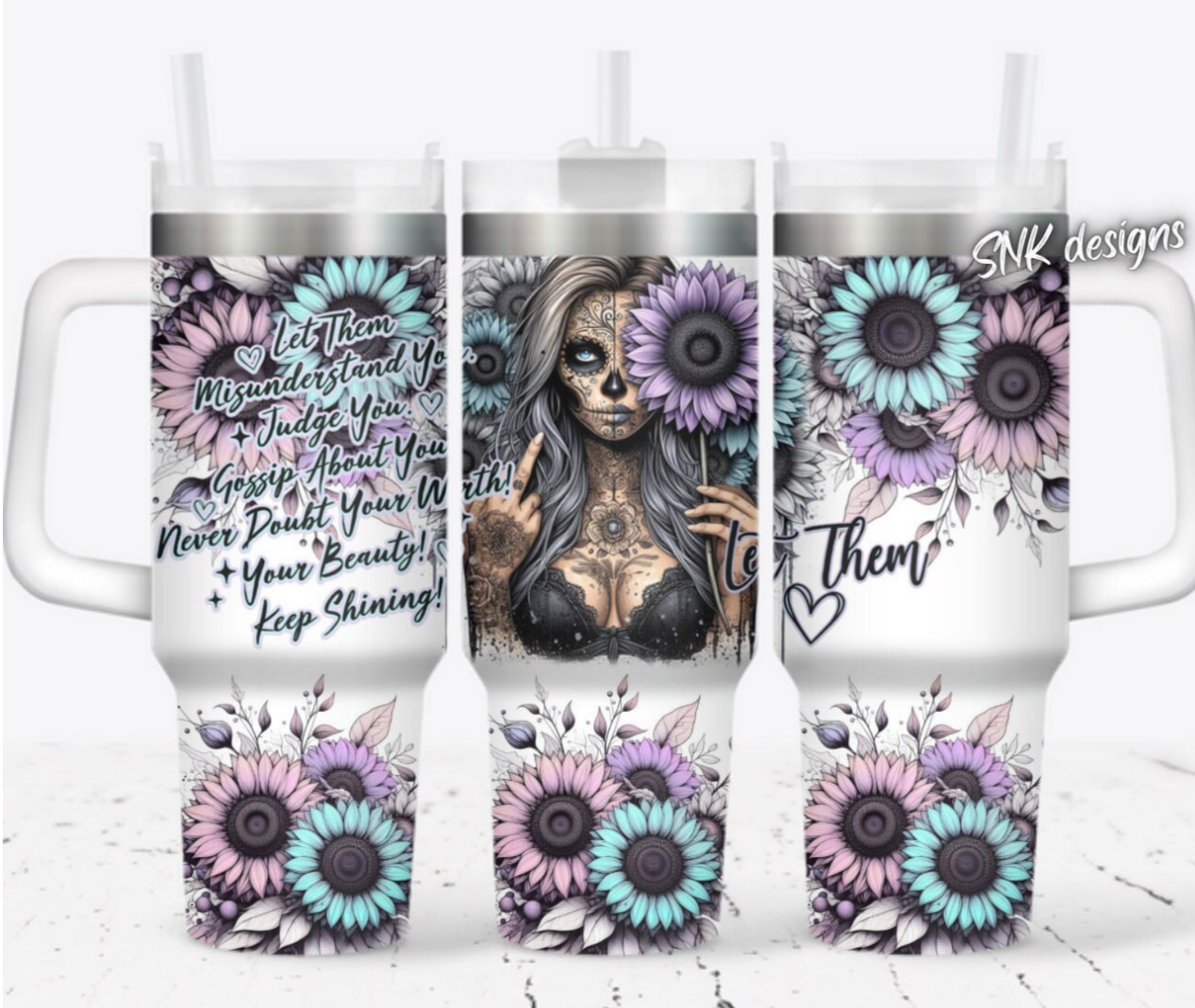 Girl Tattoo Flower Custom Stanley Cup 40 oz 30 oz Tumbler With HandleTVC2301707
