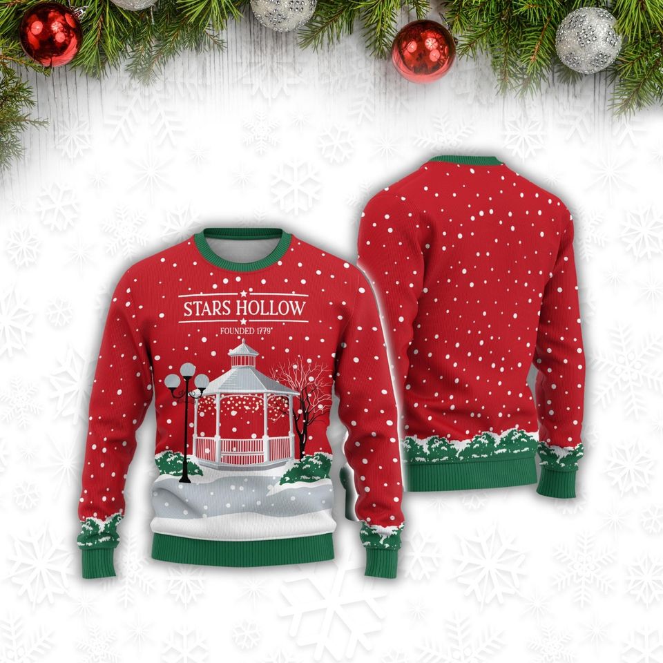 Girlmore Girls Ugly Sweater, Star Hollows Christmas Sweater, Luke Coffee Xmas