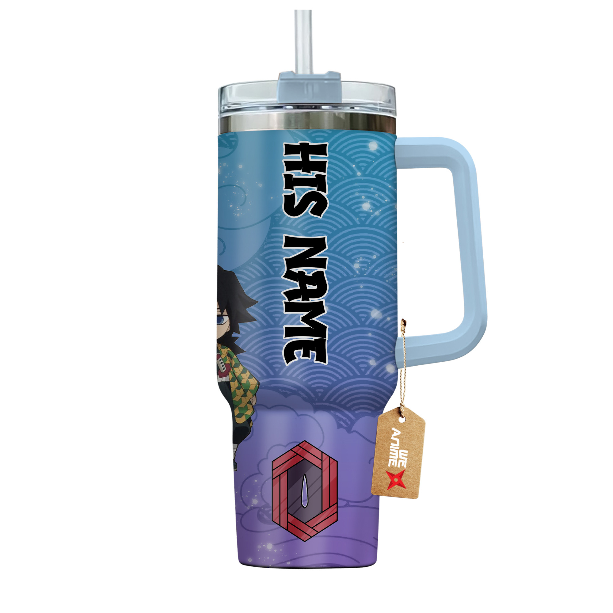 Giyu Tomioka Demon Slayer Anime Valentine Custom Stanley Cup 40 oz 30 oz Tumbler With HandleTVC2301167 - Image 4