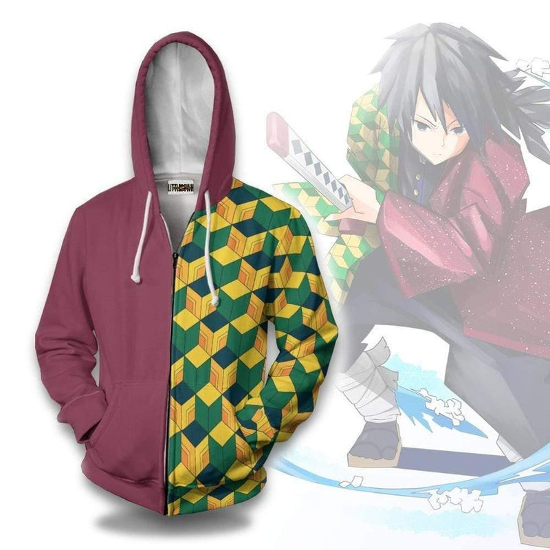 Giyuu Tomioka Pattern 3D All Over Print Hoodie, Zip Hoodie