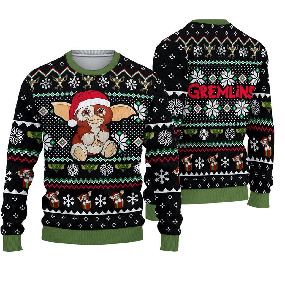 Gizmo Gremlin Ugly Christmas Sweater, Gremlinss Christmas Sweater