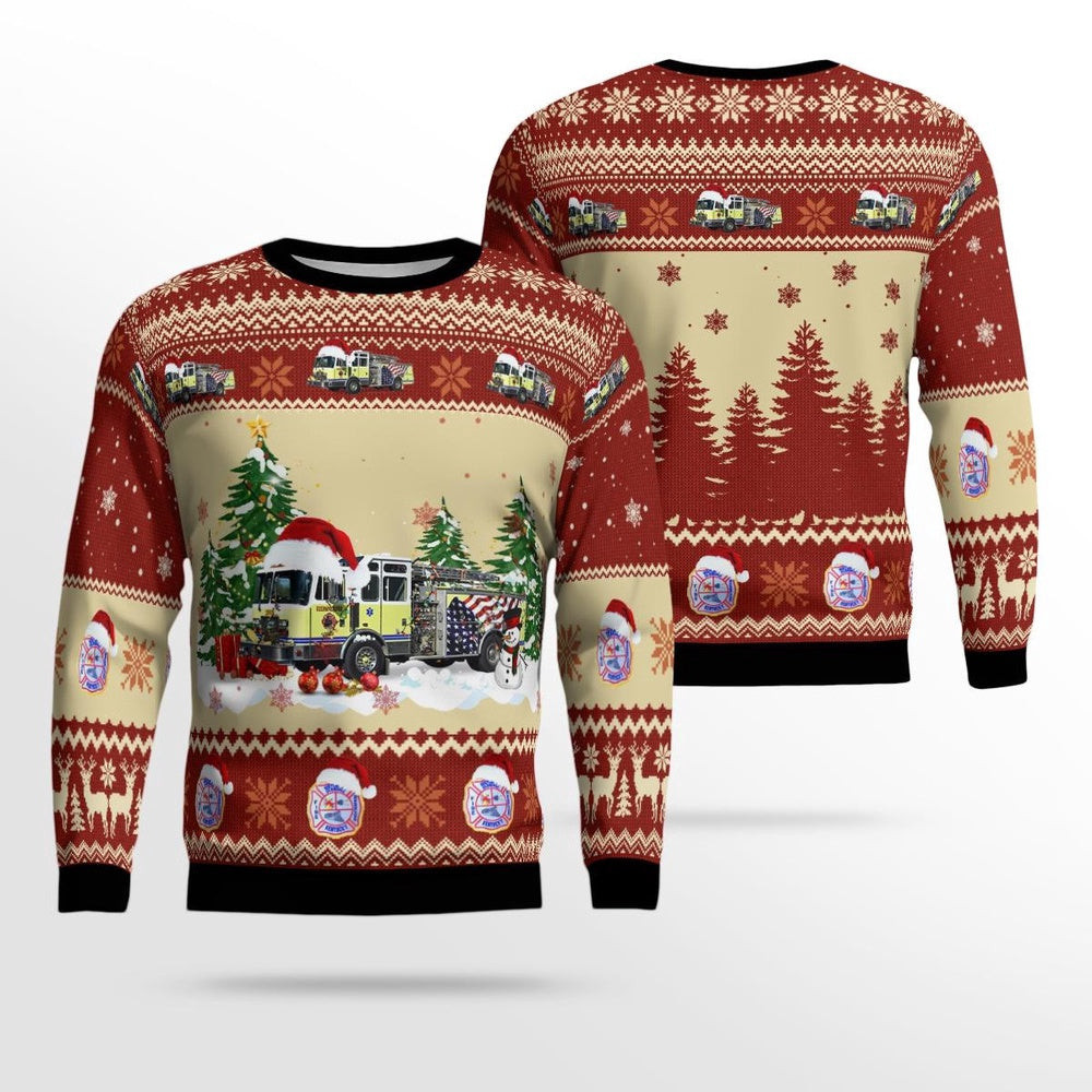 Glendale Hardin County Kentucky Glendale Volunteer Fire Department Christmas Ugly Sweater Xmas Unisex Sweater Christmas Gifts For Men Women
