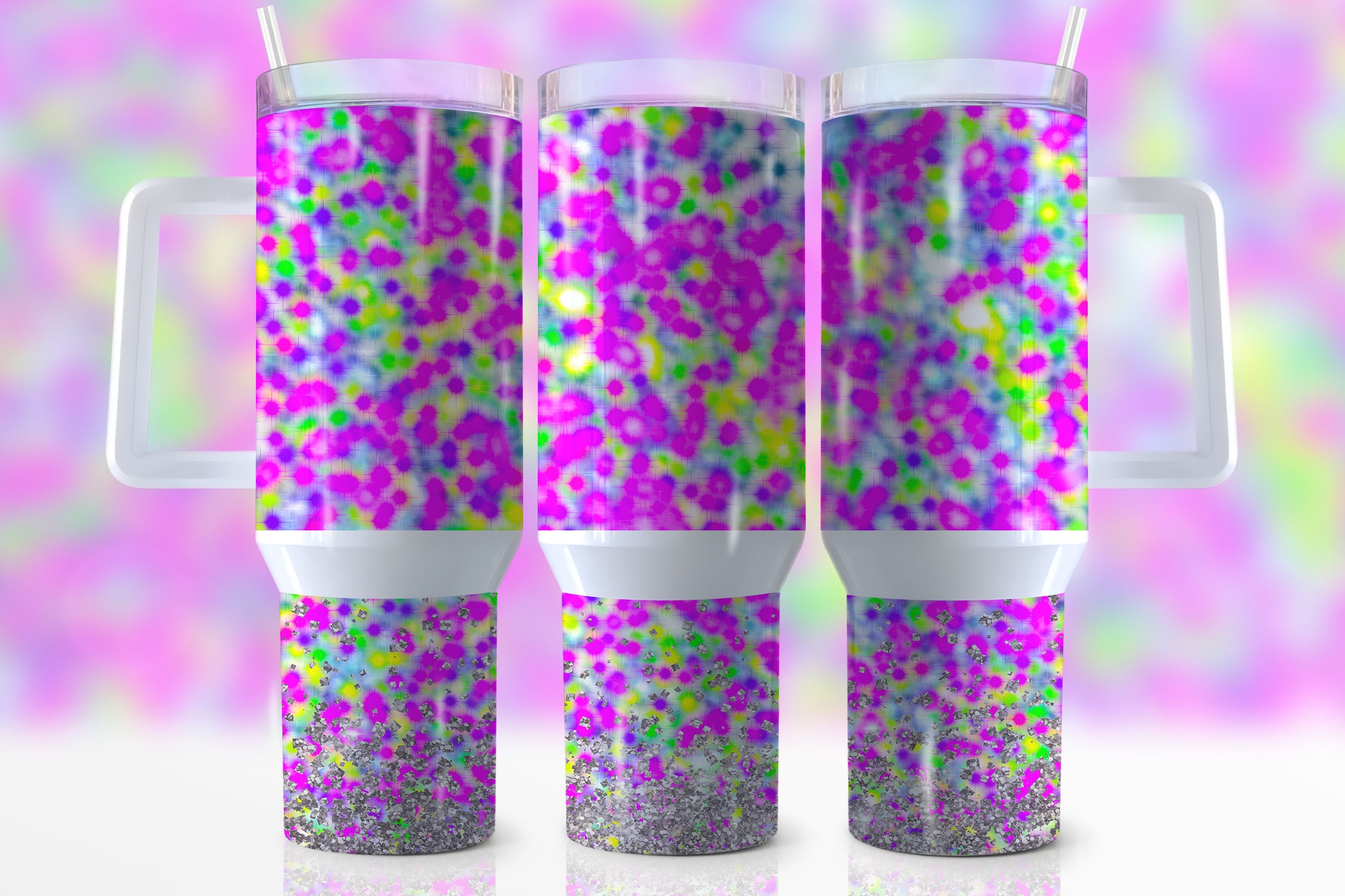 Glitter Confetti Custom Stanley Cup 40 oz 30 oz Tumbler With HandleTVC2301953
