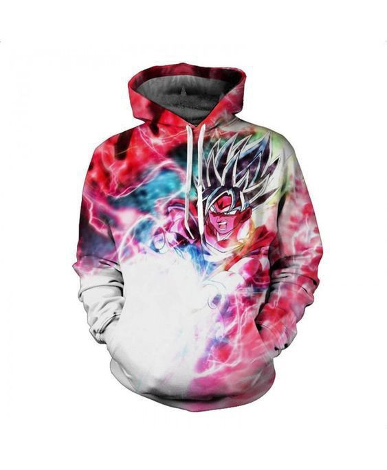 Glowing Attack Goku Dragon Ball 3D All Over Print Hoodie, Zip Hoodie