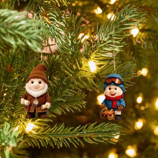 Gnome Christmas Advent Calendar 2025, Gnome Xmas FigurinesChristmas Ornament Countdown Calendar Acrylic 2D Flat - Image 12