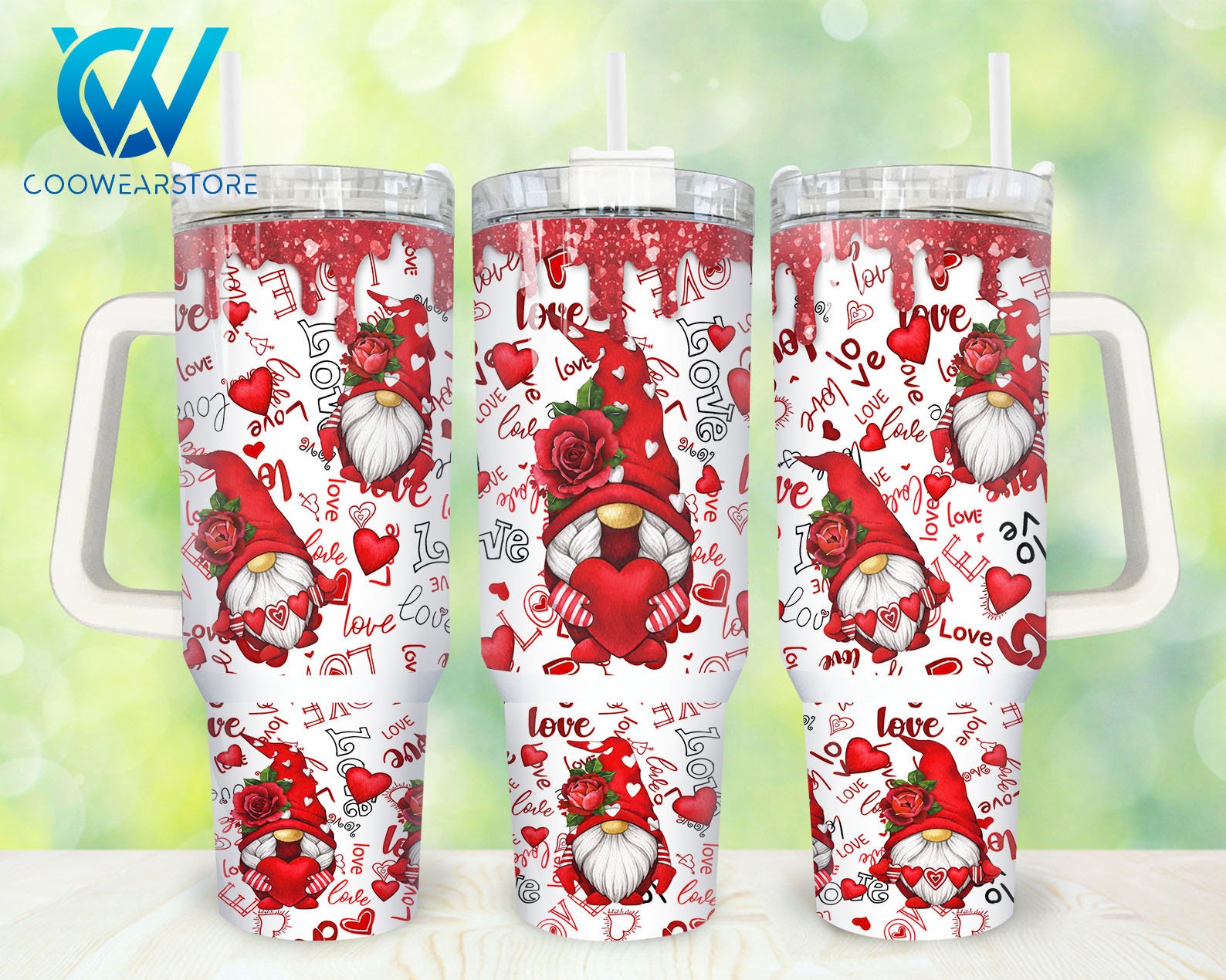 Gnomes Valentines Custom Stanley Cup 40 oz 30 oz Tumbler With HandleTVC2301858