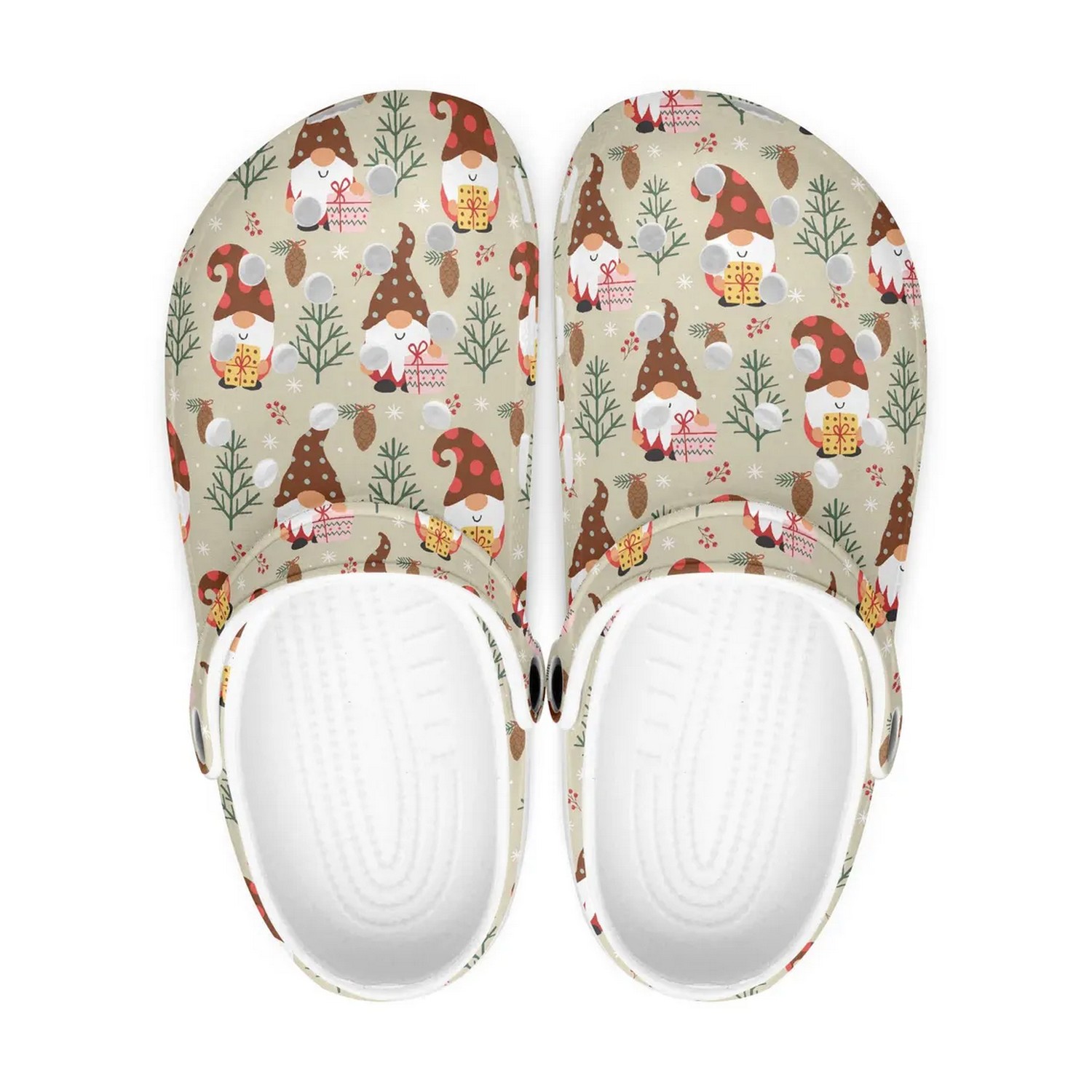 Gnomies Gift Boxes Christmas Crocs Crocband Clogs Shoes Comfortable For Men Women and Kids