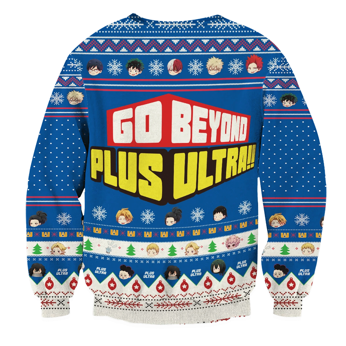 Go Beyond, Plus Ultra Ugly Christmas Sweater Adult 3D Funny Matching for family - Image 3
