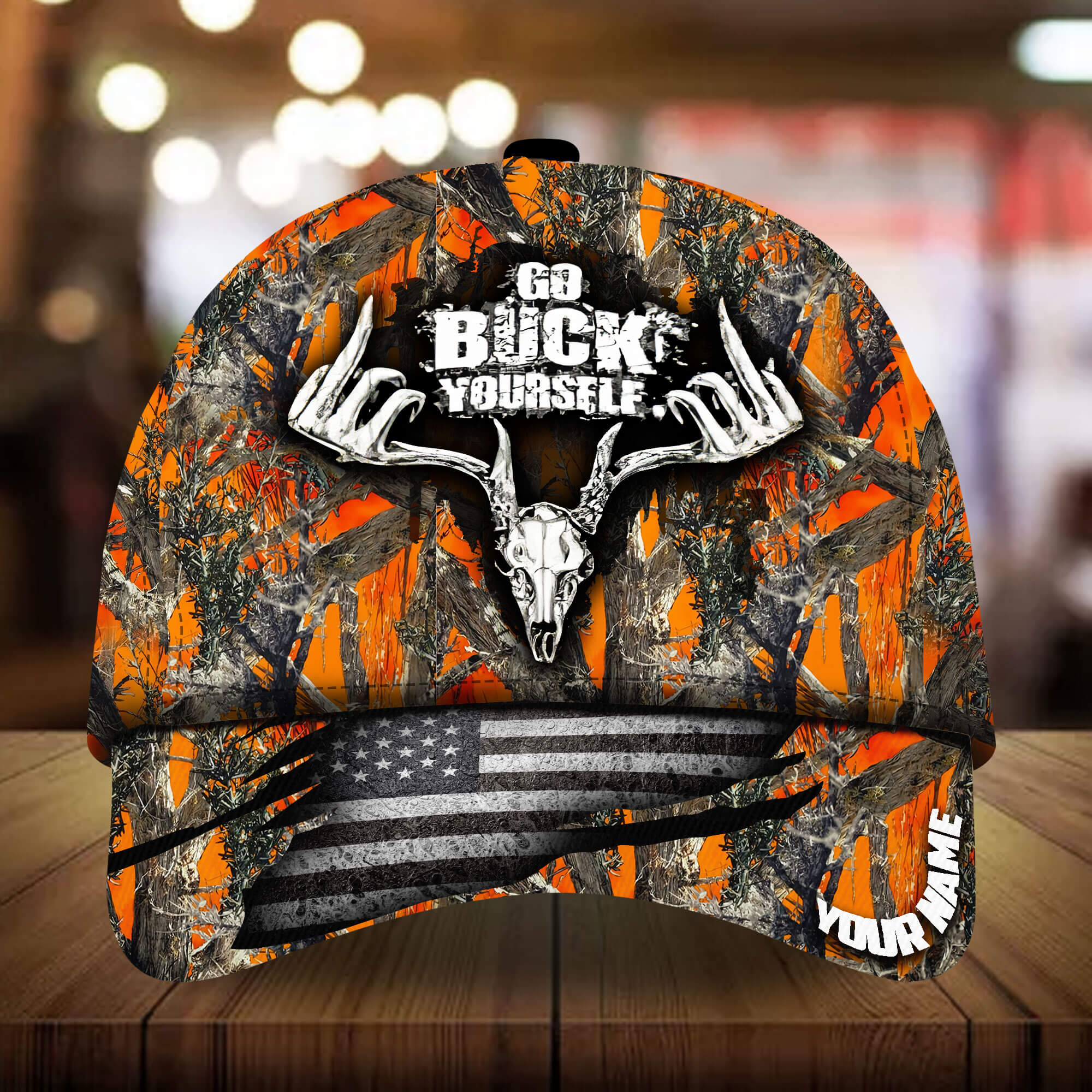 Go Buck Yourself Hunting Hats 3D Multicolored Personalized Trucker Hats Custom Hats Gifts For Men & Women