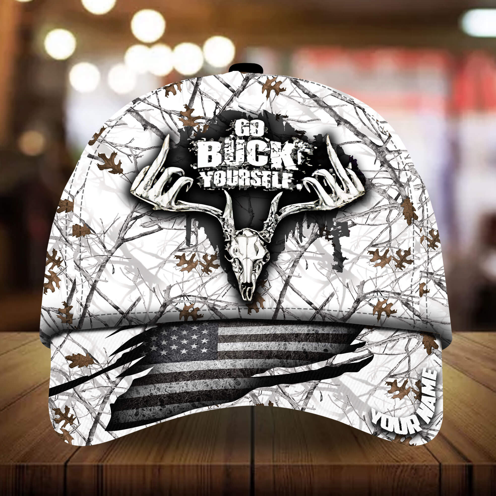 Go Buck Yourself Hunting Hats 3D Multicolored Personalized Trucker Hats Custom Hats Gifts For Men & Women