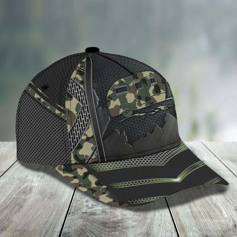 Go Camping Camo Classic Cap Baseball Cap Trucker Hats Custom Hats Gifts For Men & Women