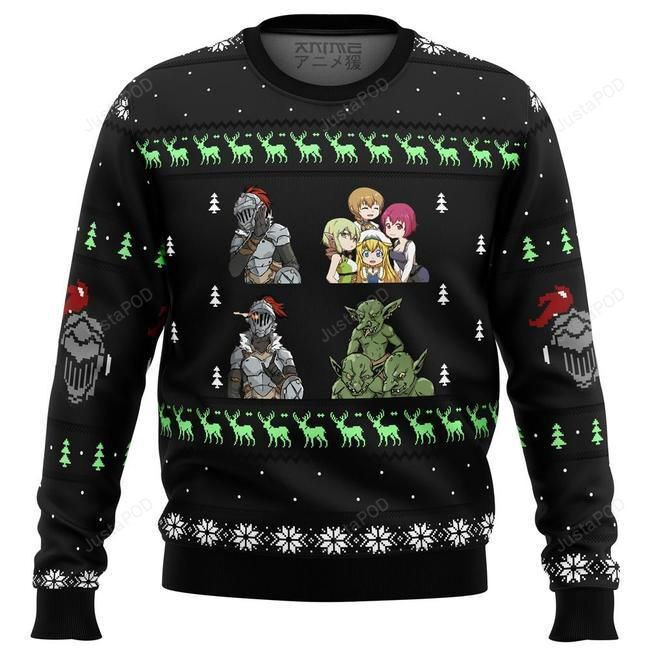 Goblin Slayer Sprites Ugly Christmas Sweater Adult 3D Funny Matching for family