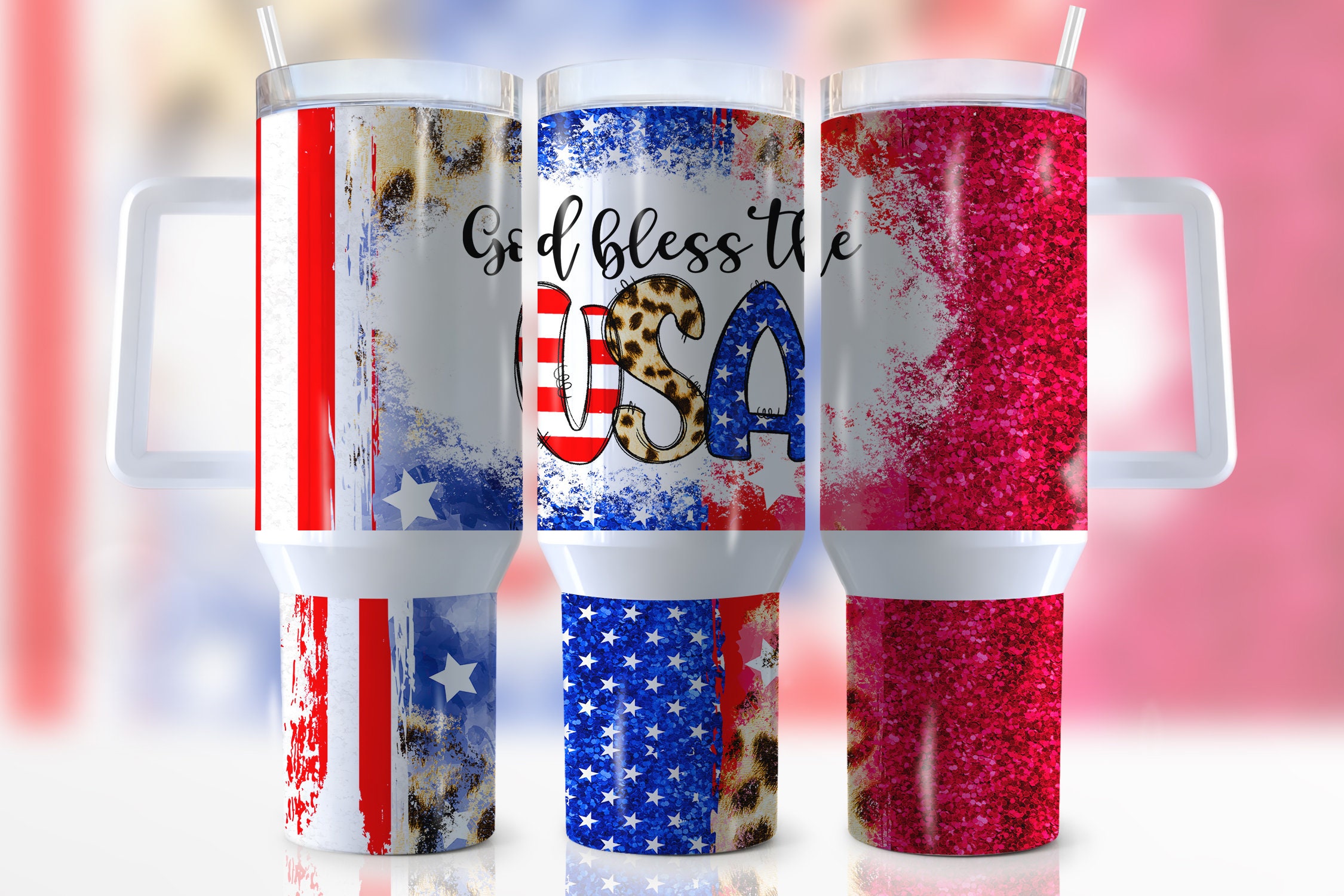 God Bless USA Custom Stanley Cup 40 oz 30 oz Tumbler With HandleTVC2301954