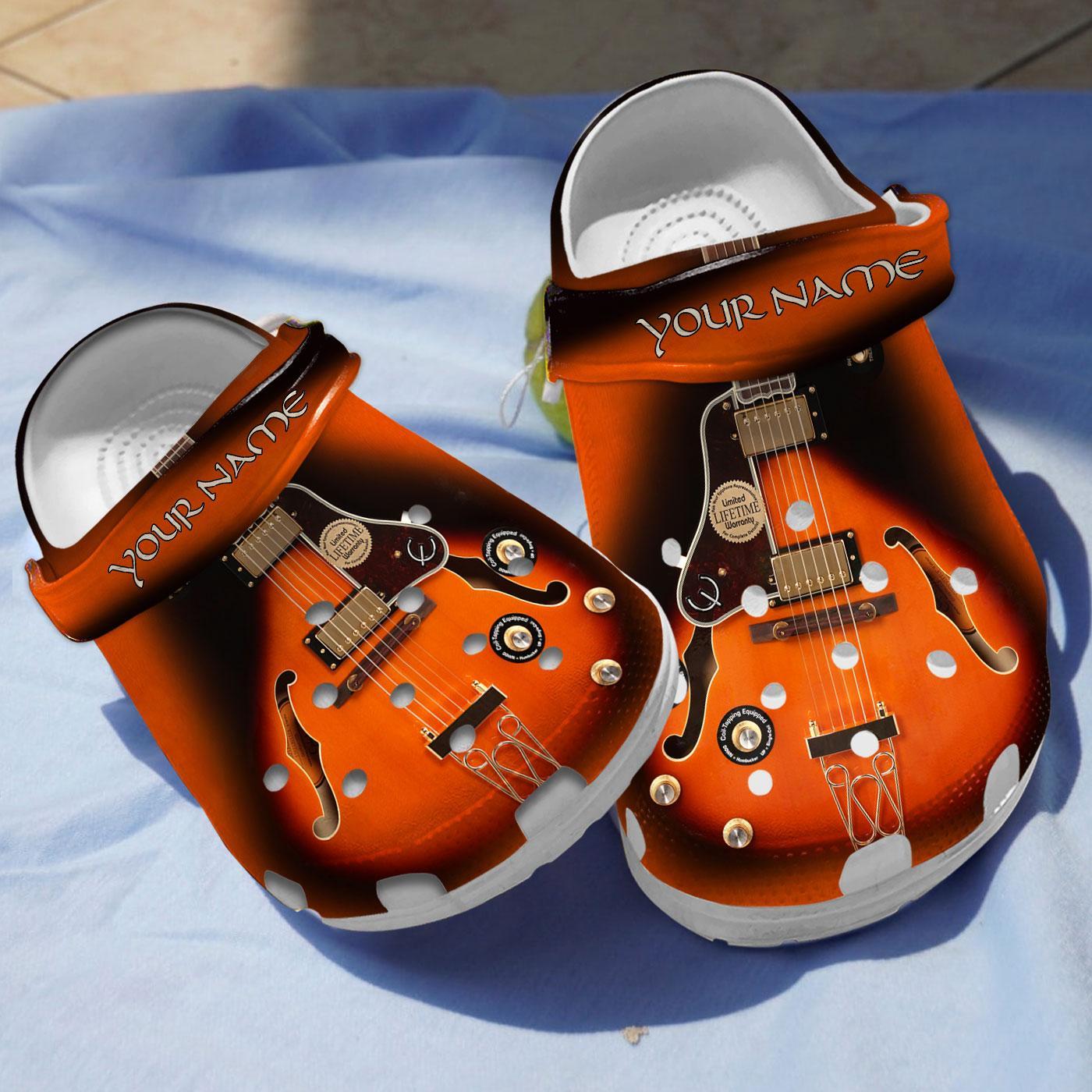 Godin Guitar Crocs Crocband Clogs Shoes Comfortable For Men Women and Kids