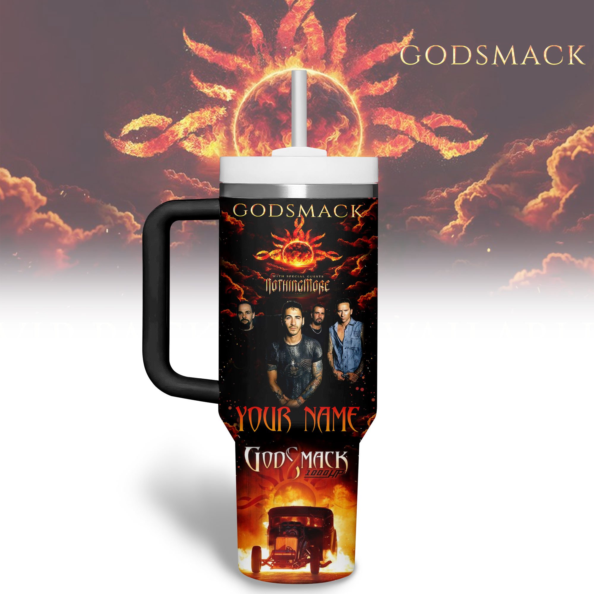 Godsmack Music Custom Stanley Cup 40 oz 30 oz Tumbler With HandleTVC2301278 - Image 2