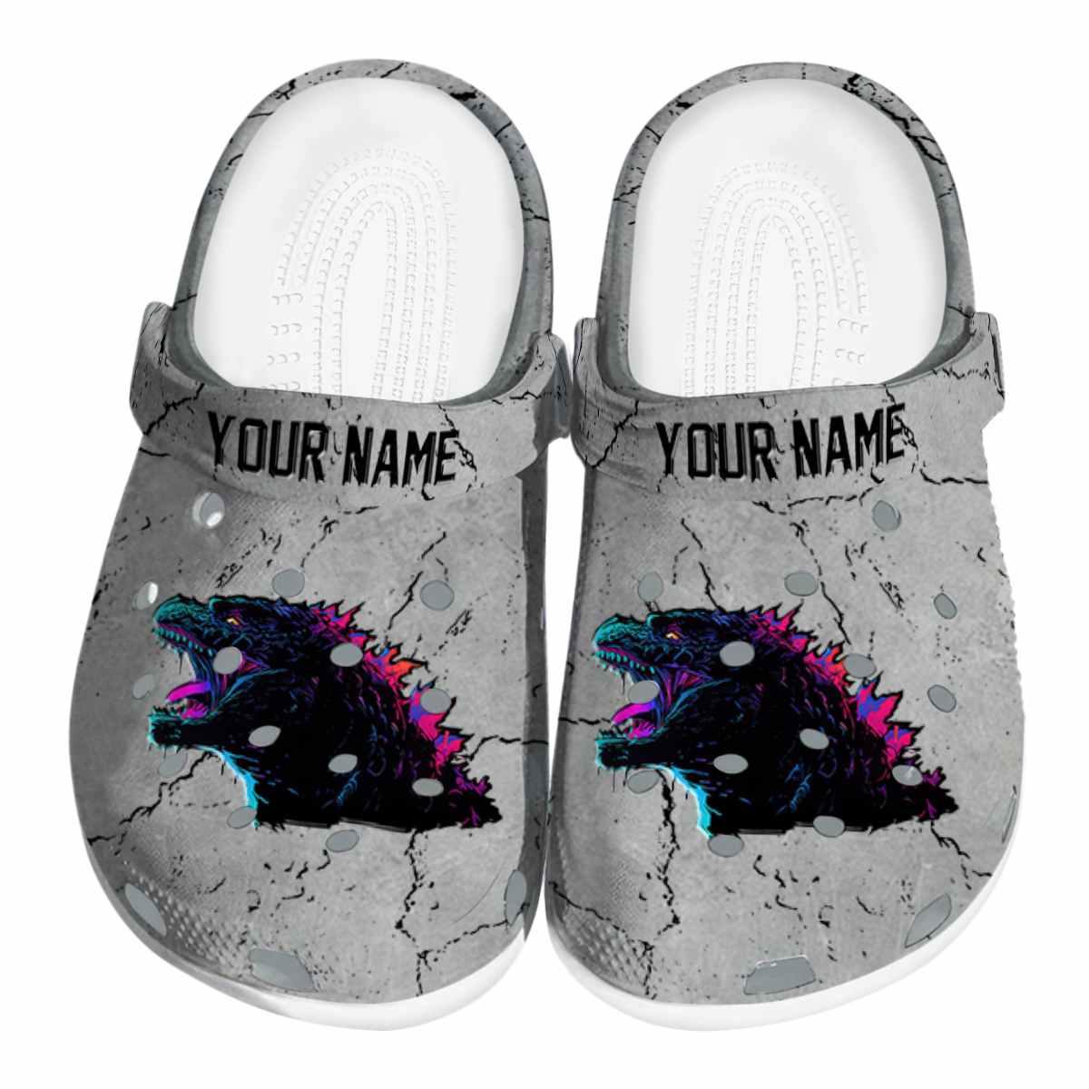 Godzilla Movie Crocs Crocband Clogs Shoes Comfortable For Men Women and Kids