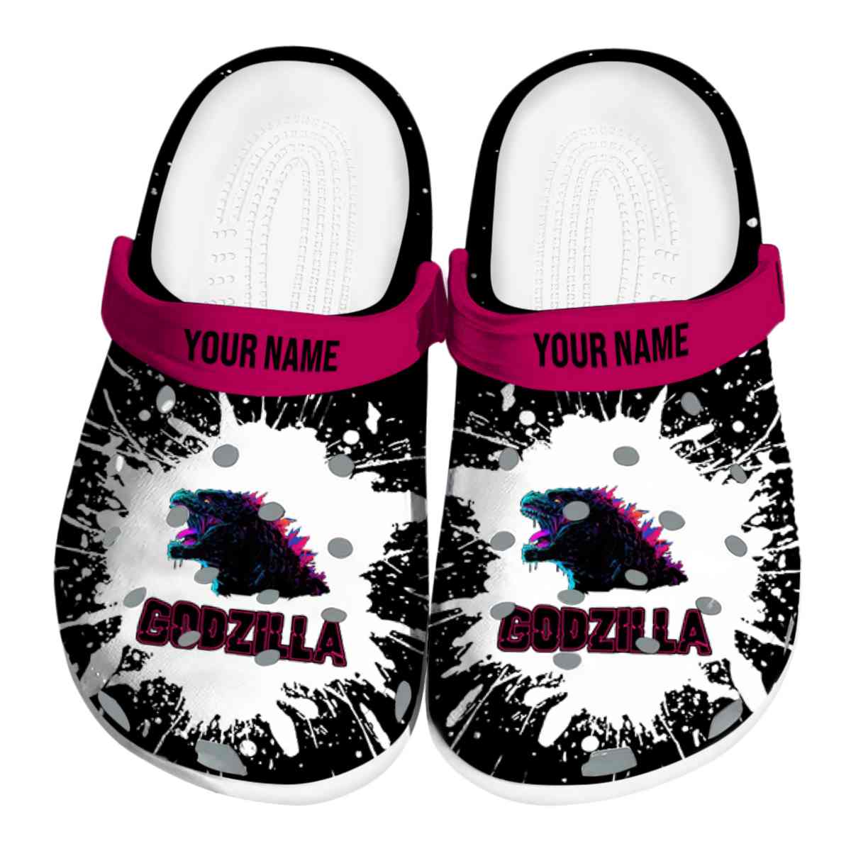 Godzilla Movie Crocs Crocband Clogs Shoes Comfortable For Men Women and Kids