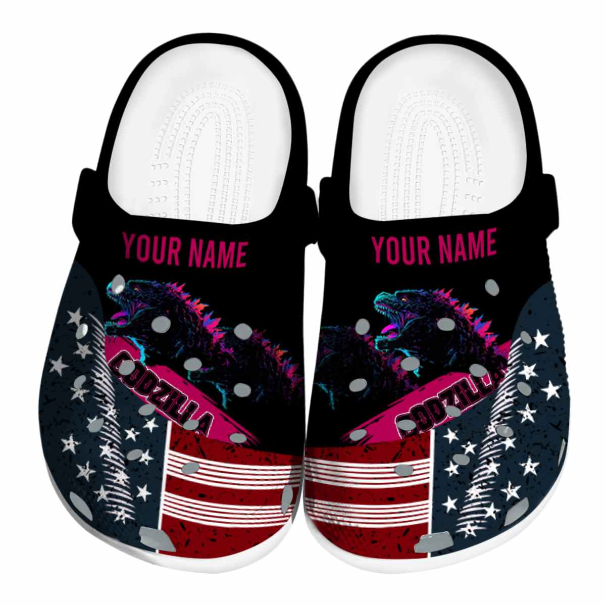 Godzilla Movie Crocs Crocband Clogs Shoes Comfortable For Men Women and Kids