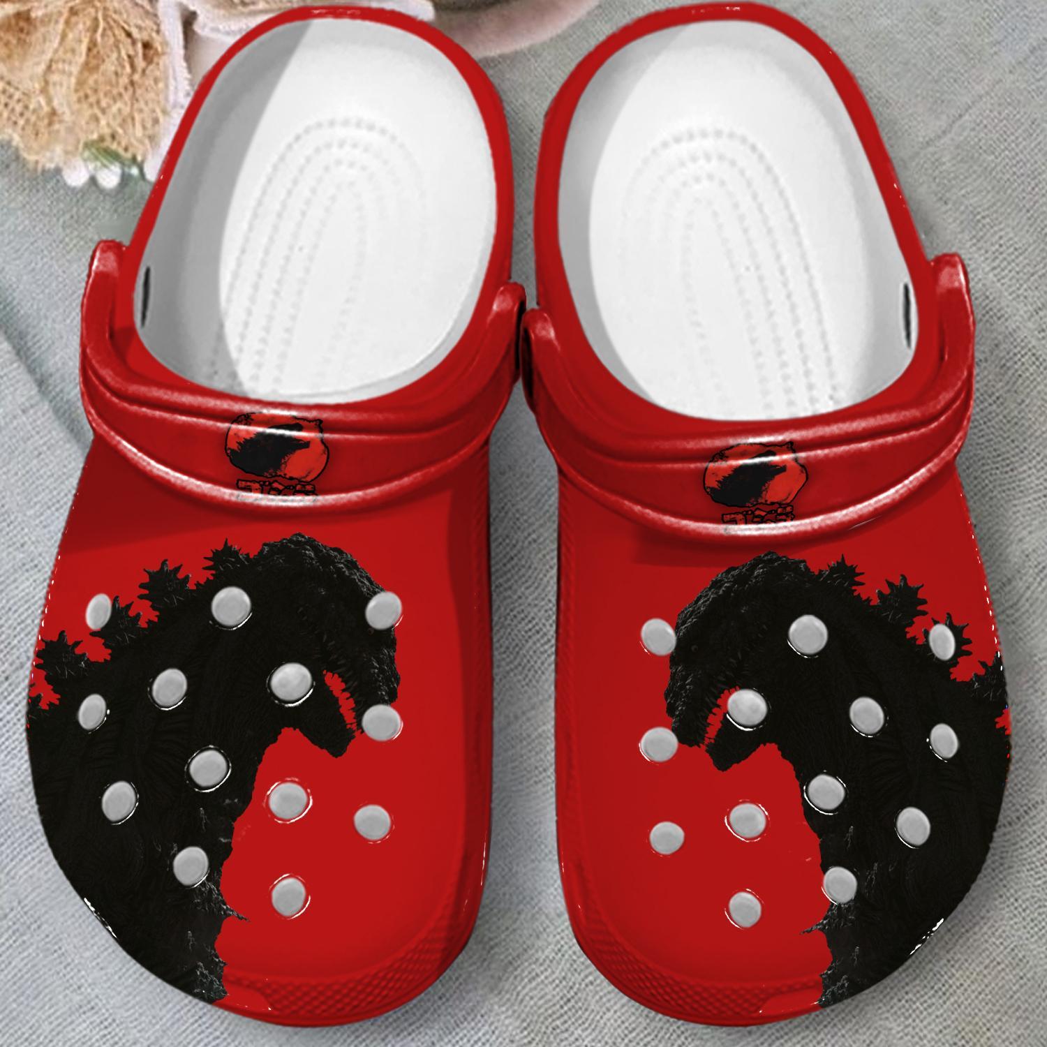 Godzilla Movie Crocs Crocband Clogs Shoes Comfortable For Men Women and Kids