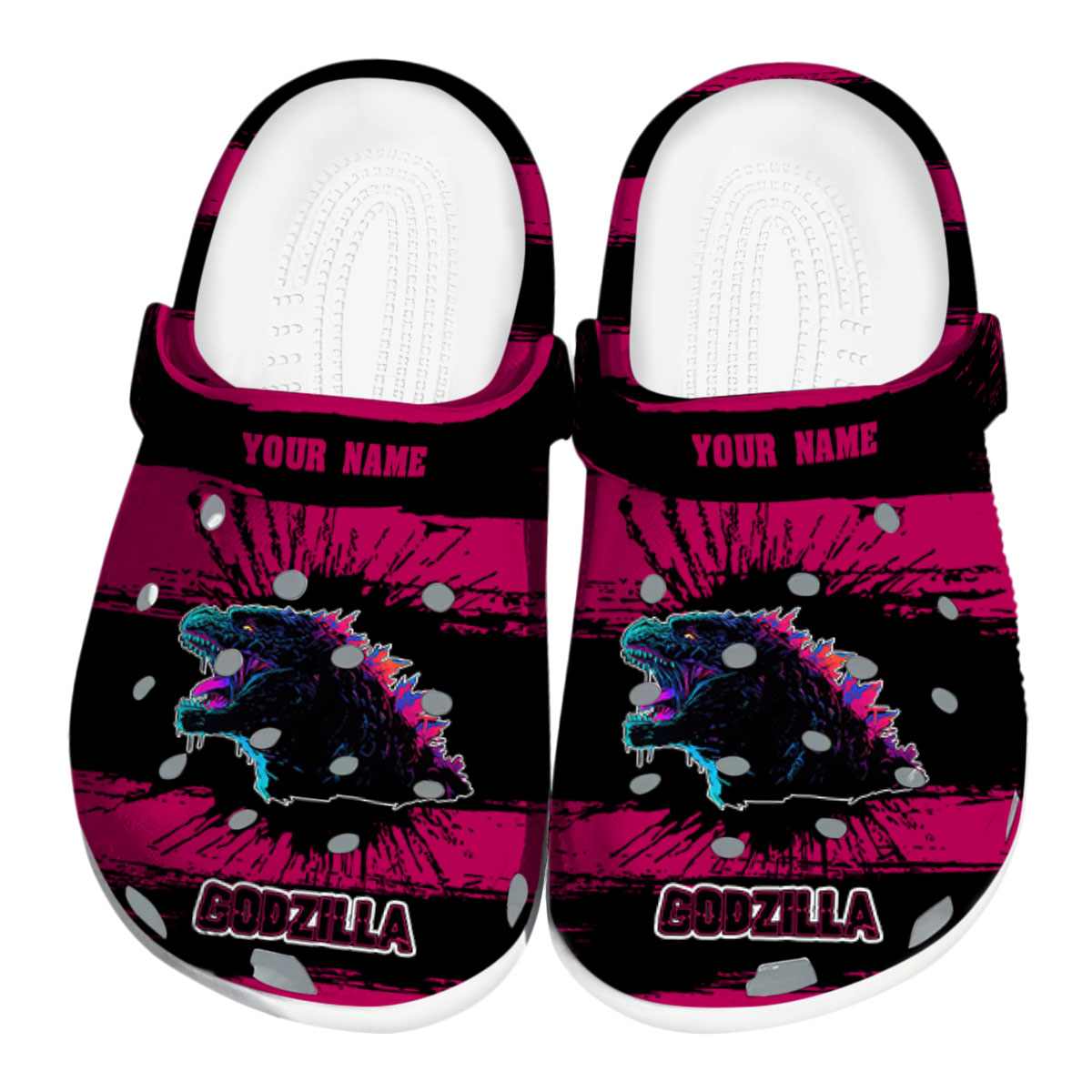 Godzilla Movie Crocs Crocband Clogs Shoes Comfortable For Men Women and Kids