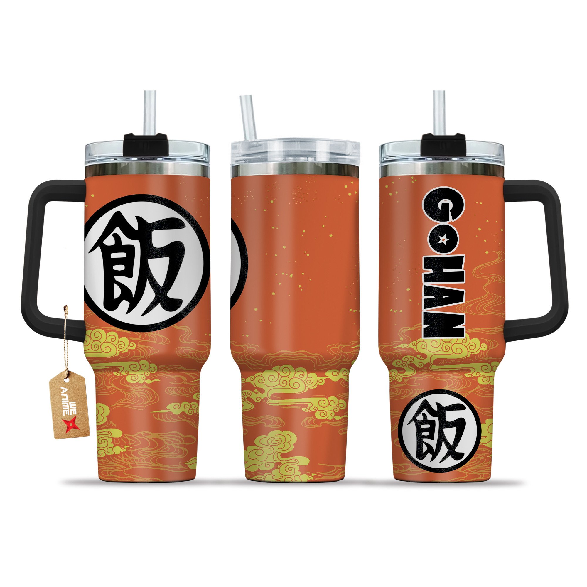 Gohan Kanji Symbol Dragon Ball Anime Custom Stanley Cup 40 oz 30 oz Tumbler With HandleTVC2301208