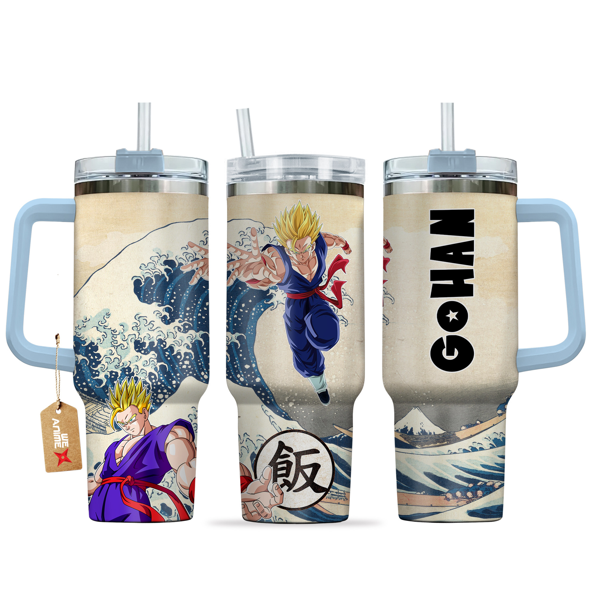 Gohan Super Saiyan Dragon Ball Anime Custom Stanley Cup 40 oz 30 oz Tumbler With HandleTVC2301139